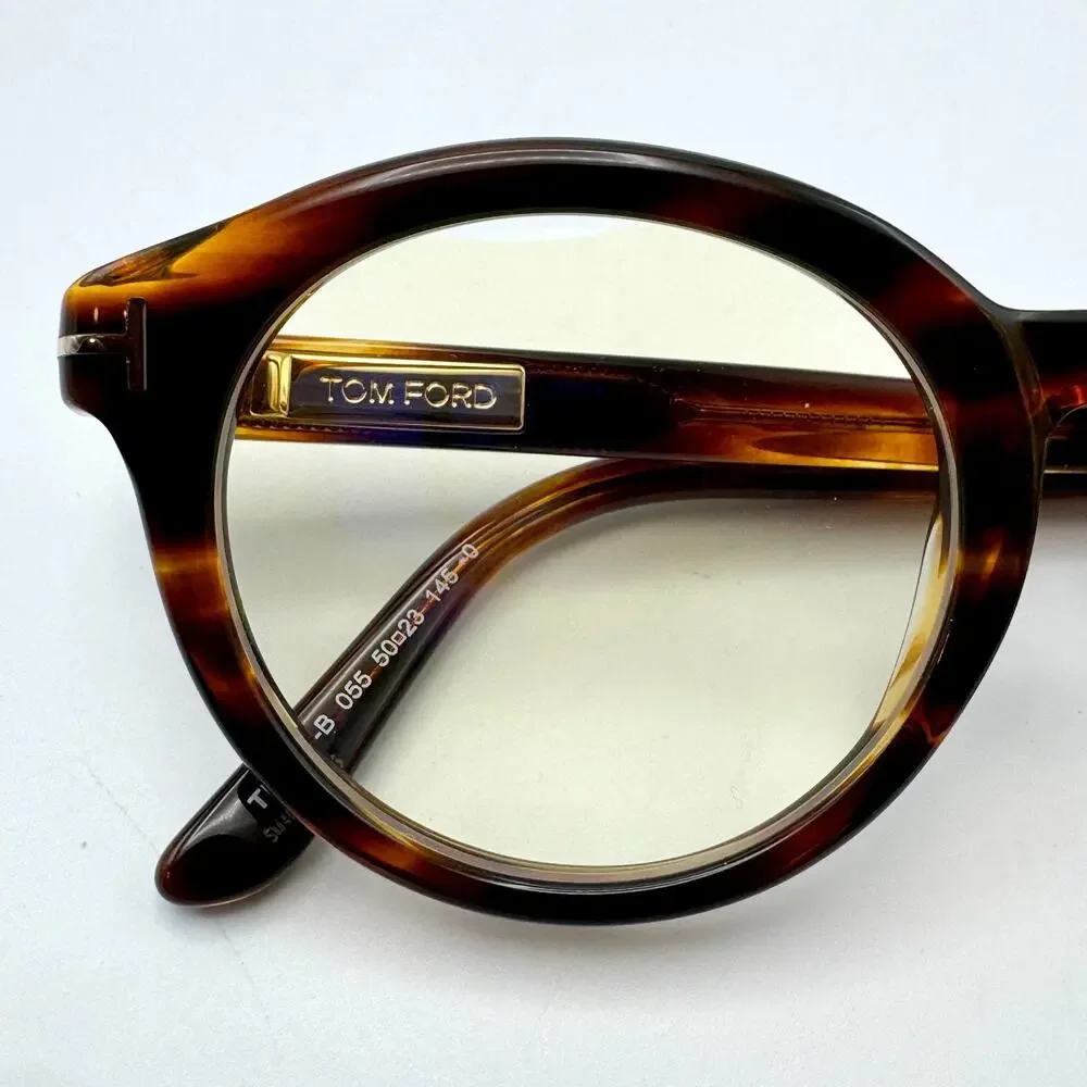 Tom Ford Eyeglasses Frame TF6061-B 055 Havana Brown Round 50-23-145 New